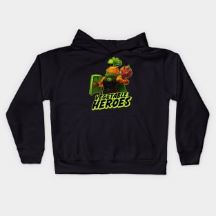 vegetable heroes Kids Hoodie